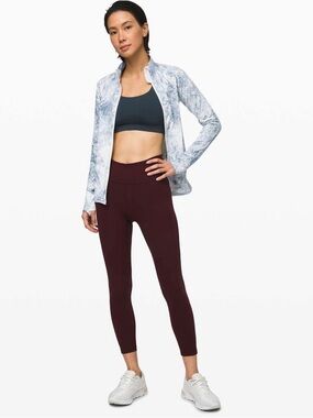 Lululemon Train Times Pant 25” Garnet Size 4 High Rise Luxtreme Leggings